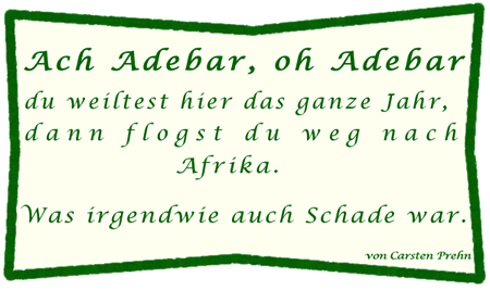 Ach Adebar, oh Adebar